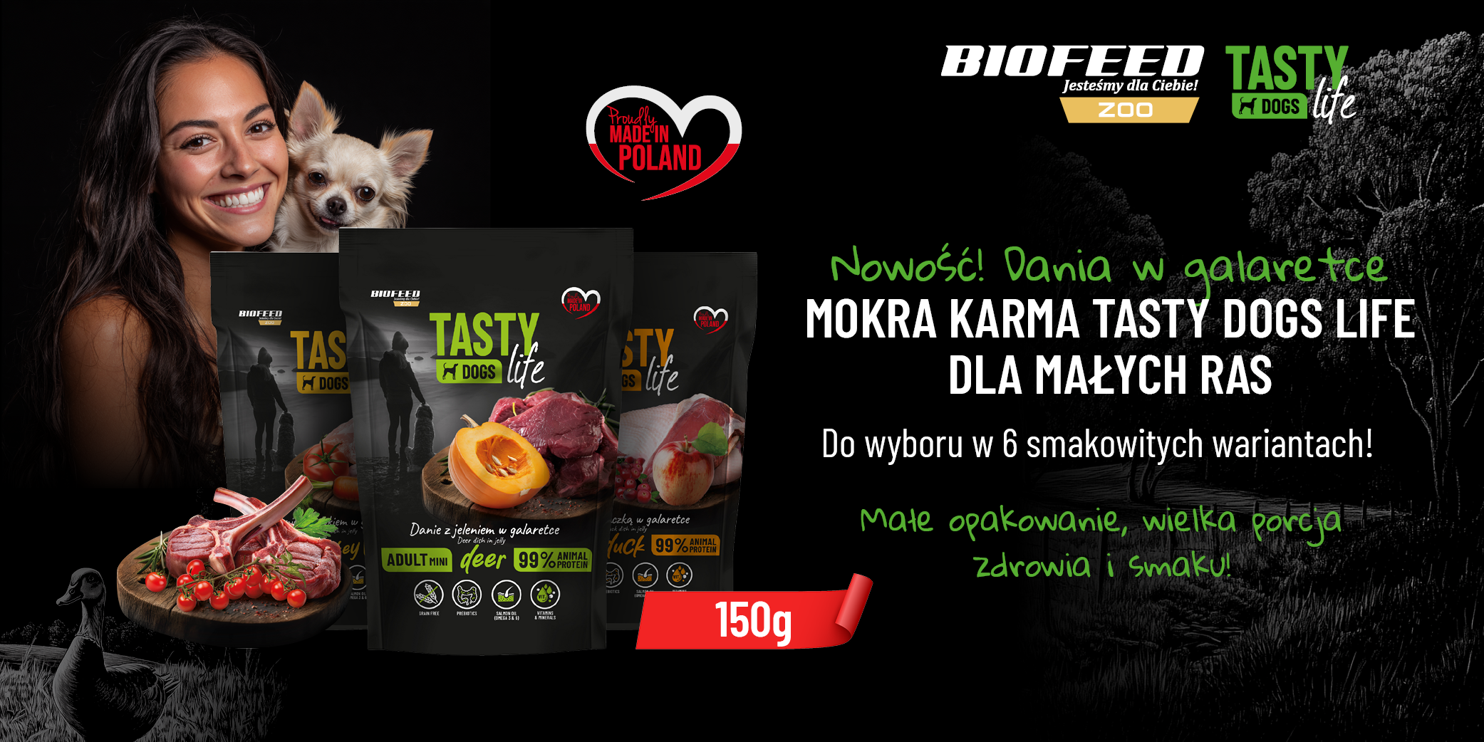 NOWOŚĆ - saszetki Tasty Dogs Life w małych opakowaniach